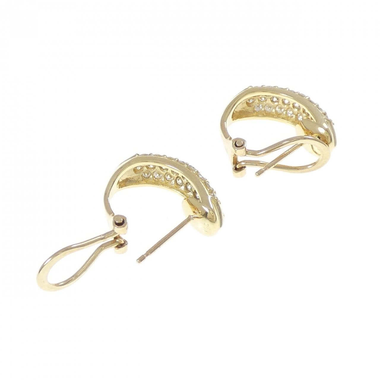 K18YG ダイヤモンド ピアス 1.00CT