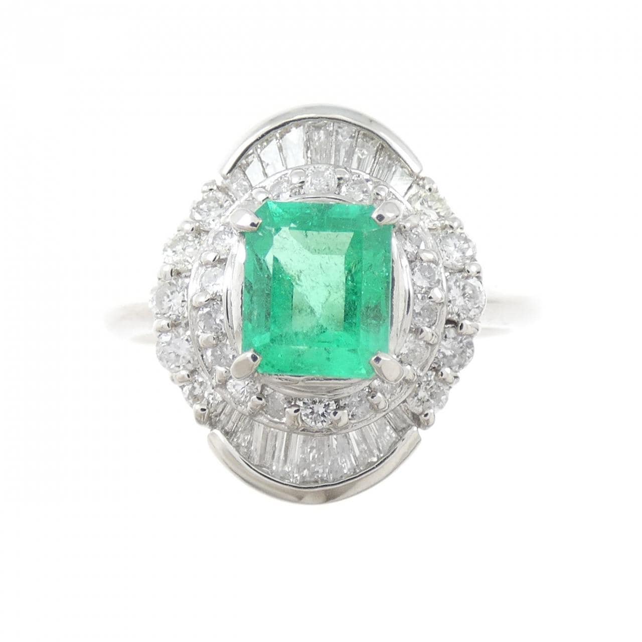PT900 エメラルド リング 0.83CT