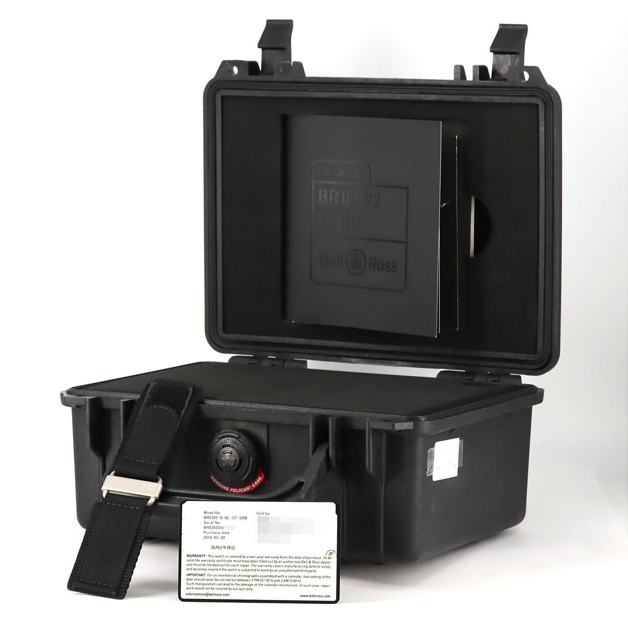 【ノーメンテナンス還元価格】ベル&ロス BR03-92ダイバー BR0392-D-BL-ST/SRB SS 自動巻