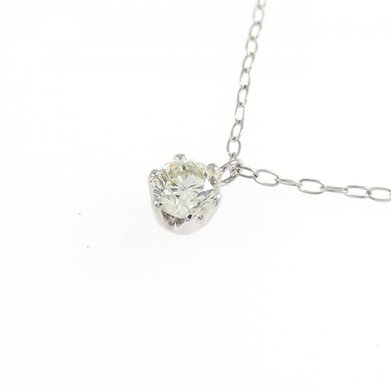 PT900/PT850 ソリティア ダイヤモンド ネックレス 0.239CT
