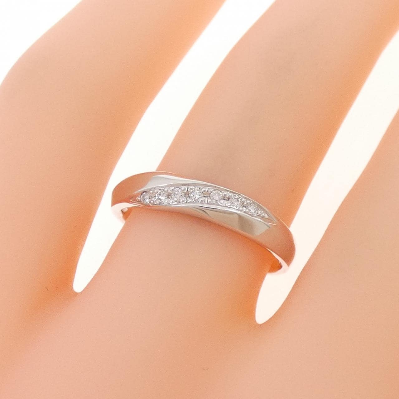 K10WG ダイヤモンド リング 0.04CT