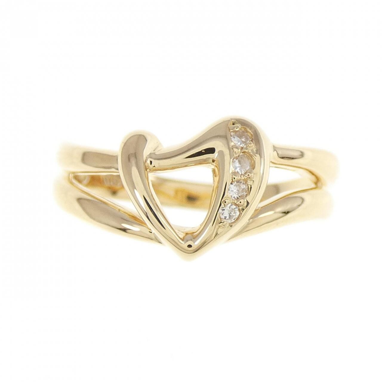 K18YG Diamond ring