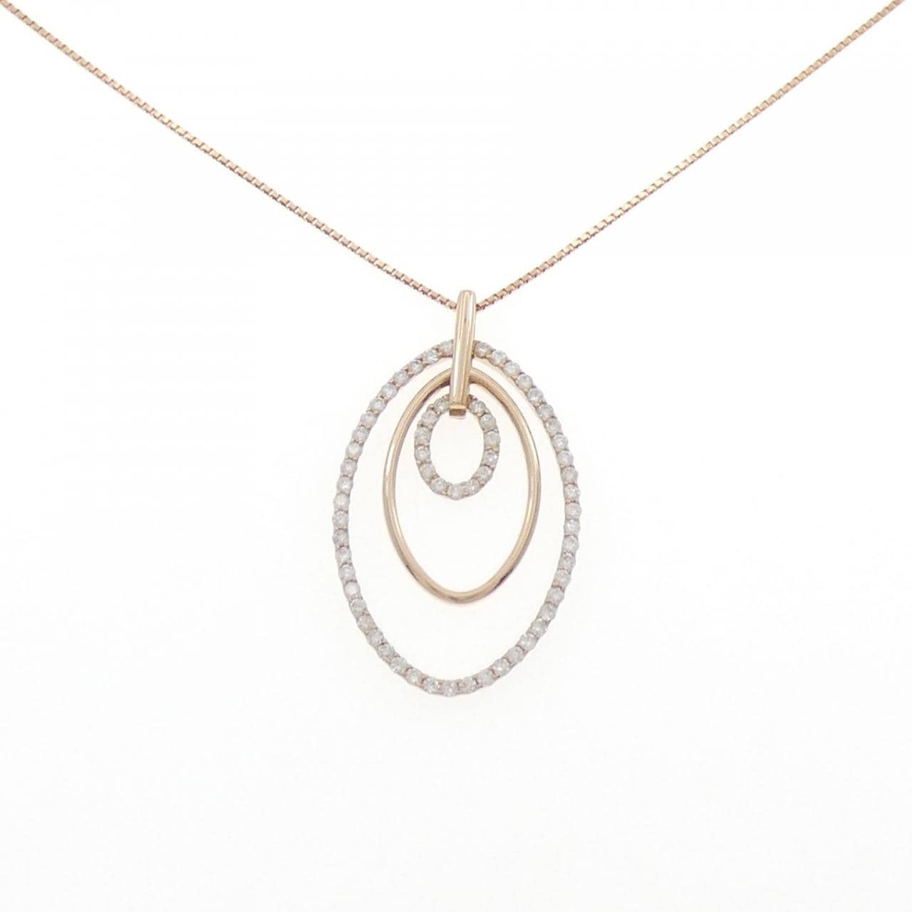 K18PG ダイヤモンド ネックレス 0.70CT