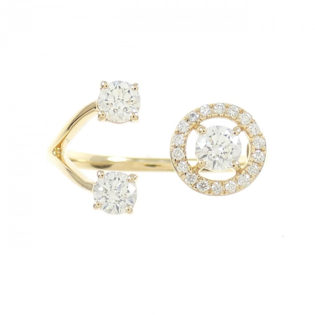 【新品】K18YG ダイヤモンド リング 0.46CT