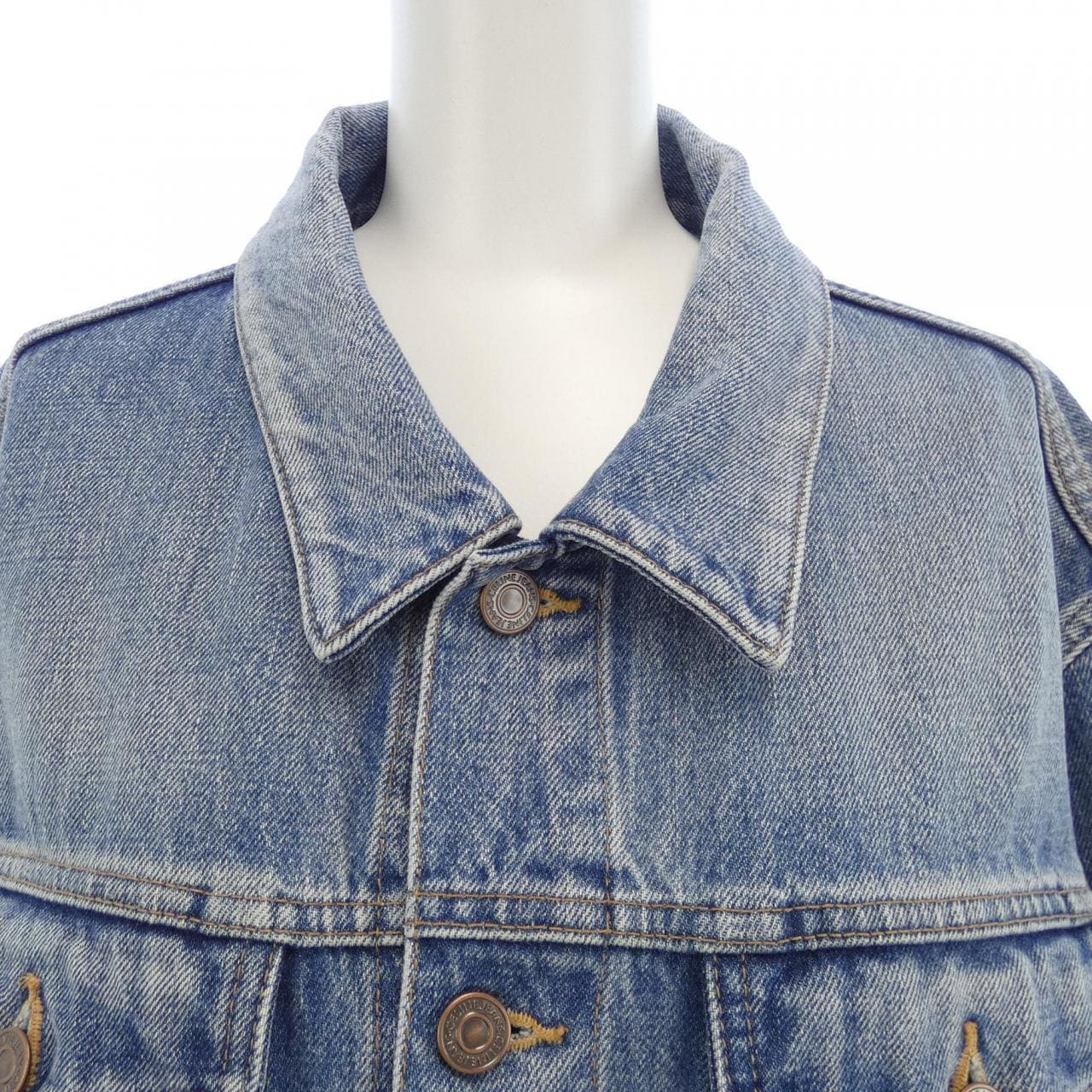 セリーヌ CELINE Vシェイプトラッカー/ピズモウォッシュ 2Q623206T デニムジャケット