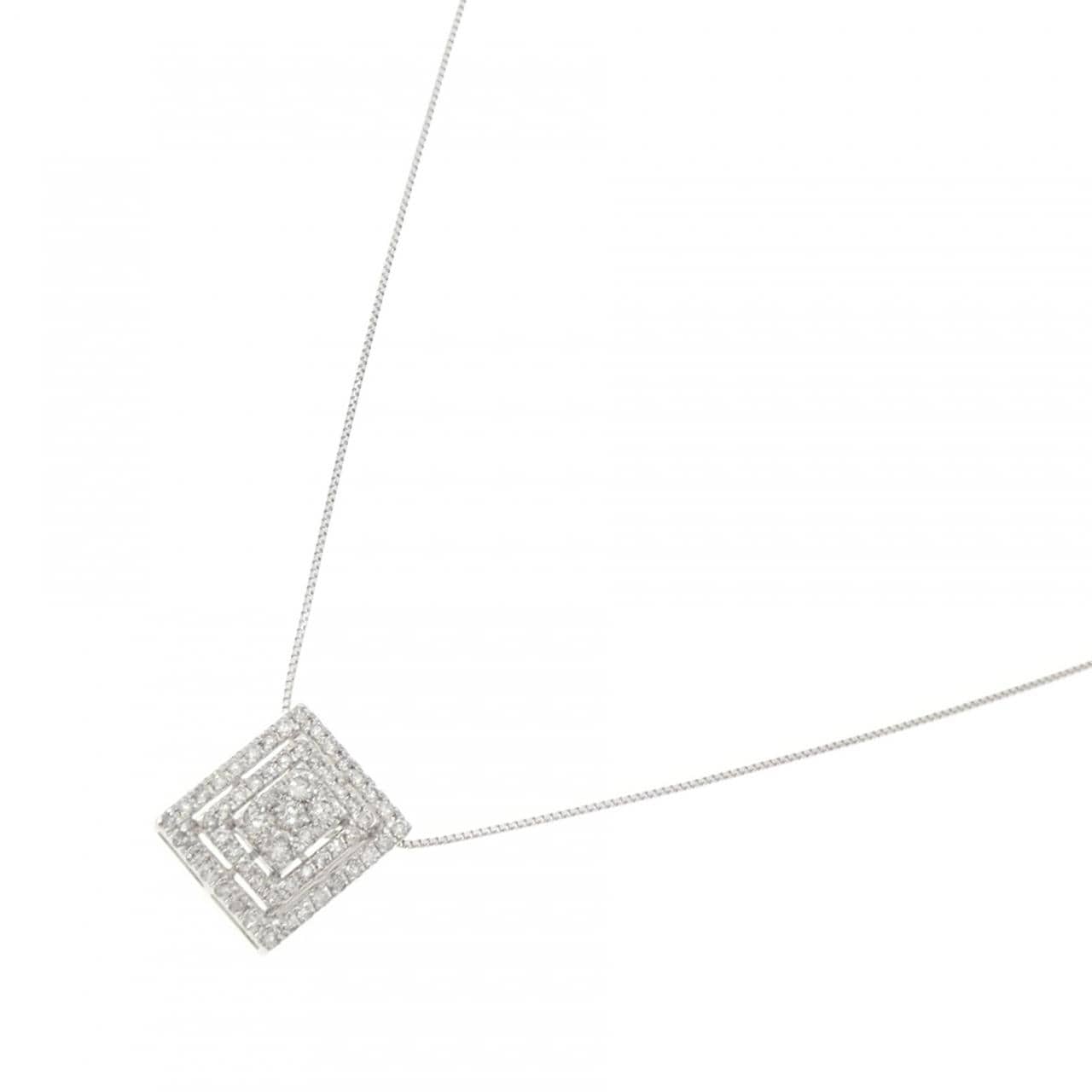 K18WG ダイヤモンド ネックレス 0.50CT