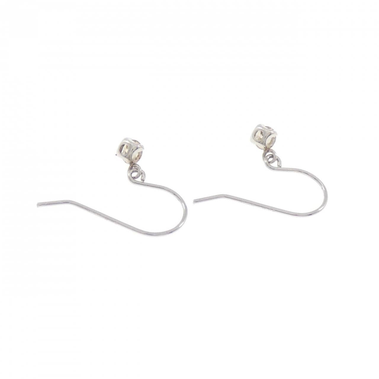 PT900 ダイヤモンド ピアス 0.16CT