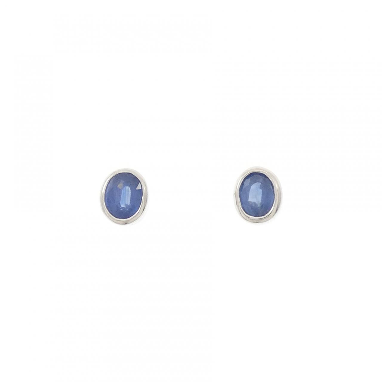 PT900 サファイヤ ピアス 1.14CT