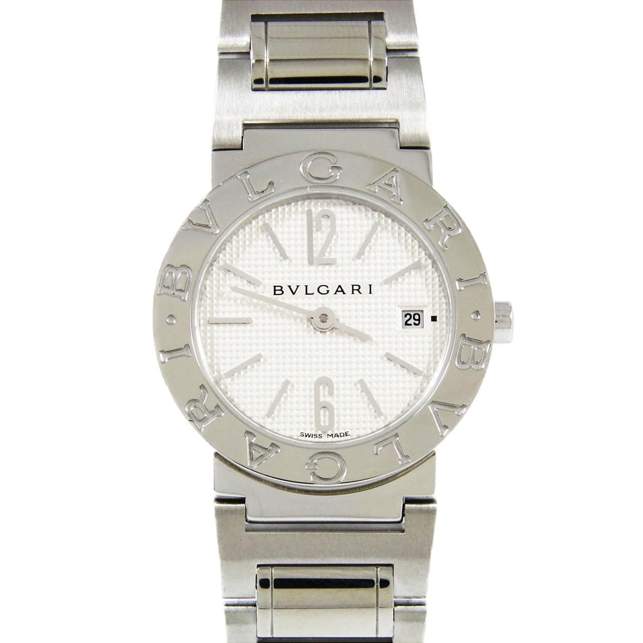 腕時計ブルガリ ブルガリブルガリ クオーツ SS ホワイト文字盤 BB26WSSD