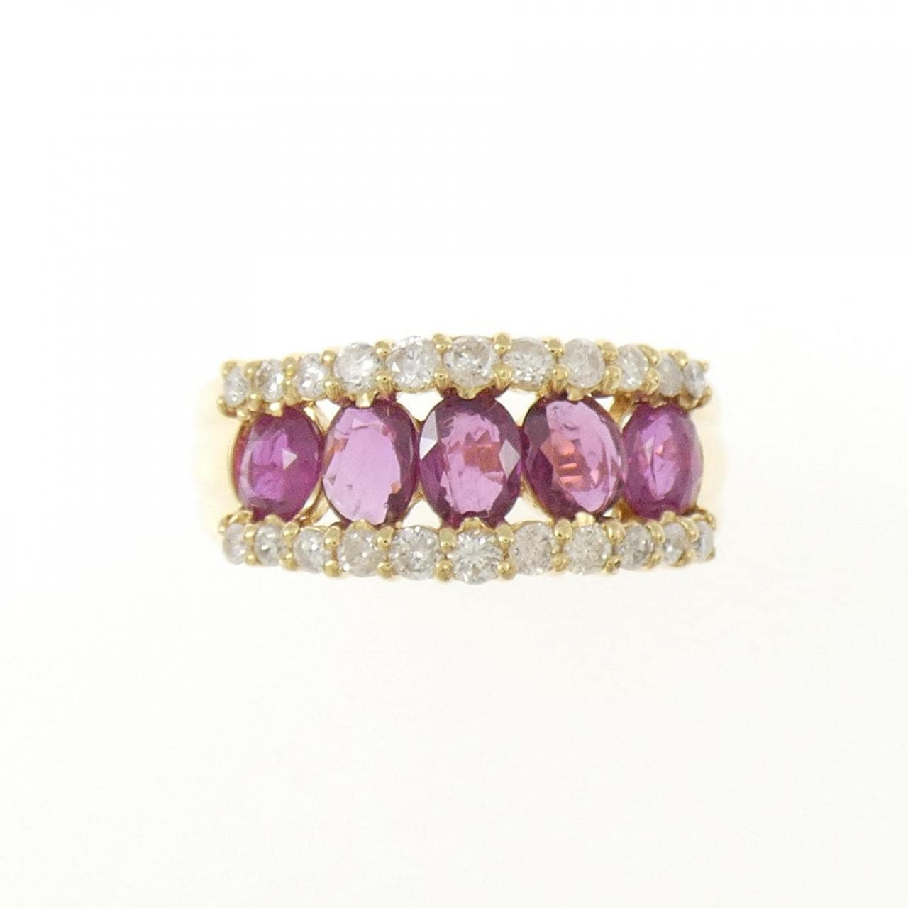 K18YG ルビー リング 1.30CT