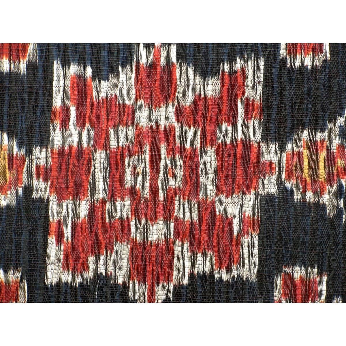 袋带茧绸编织全通图案