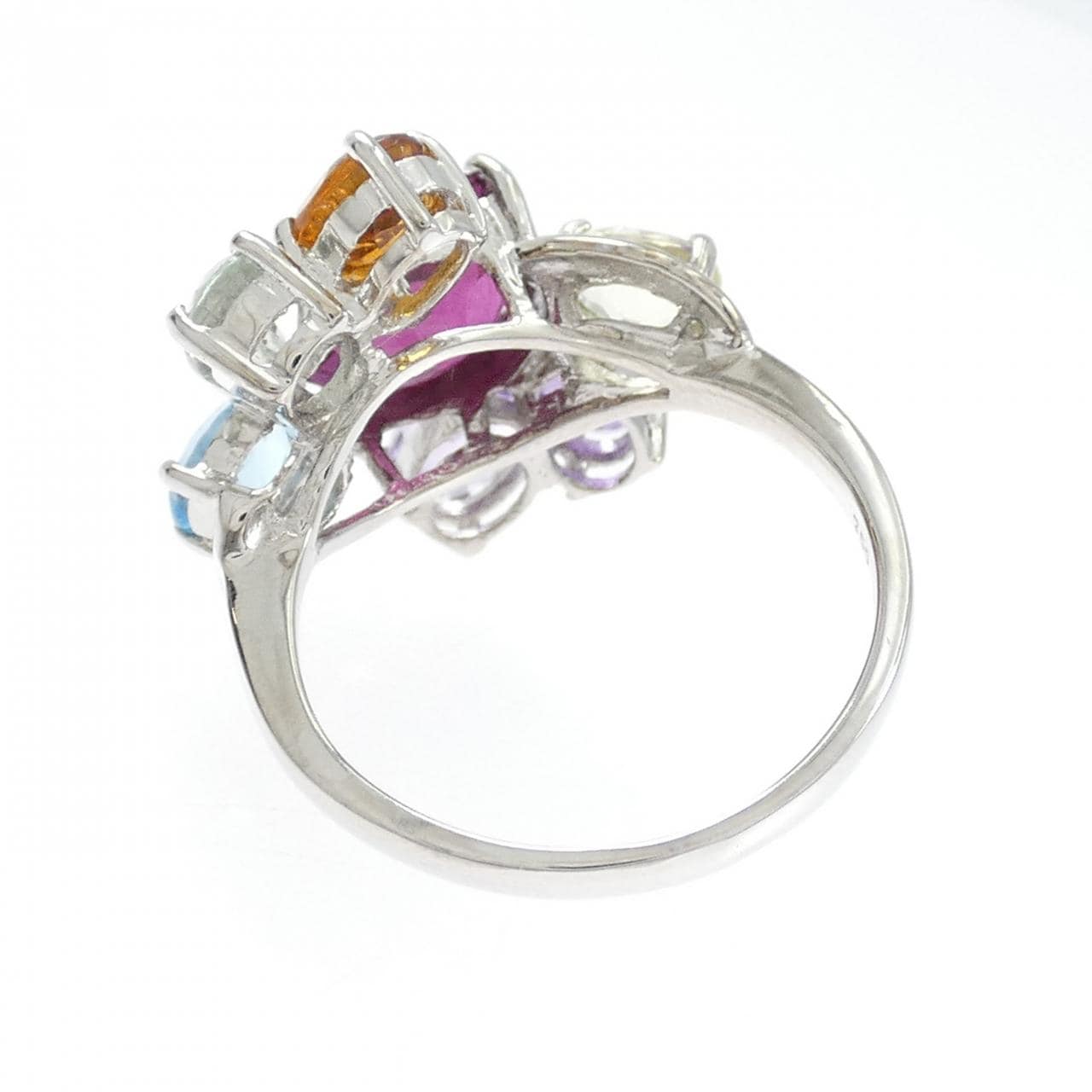 750WG ガーネット リング