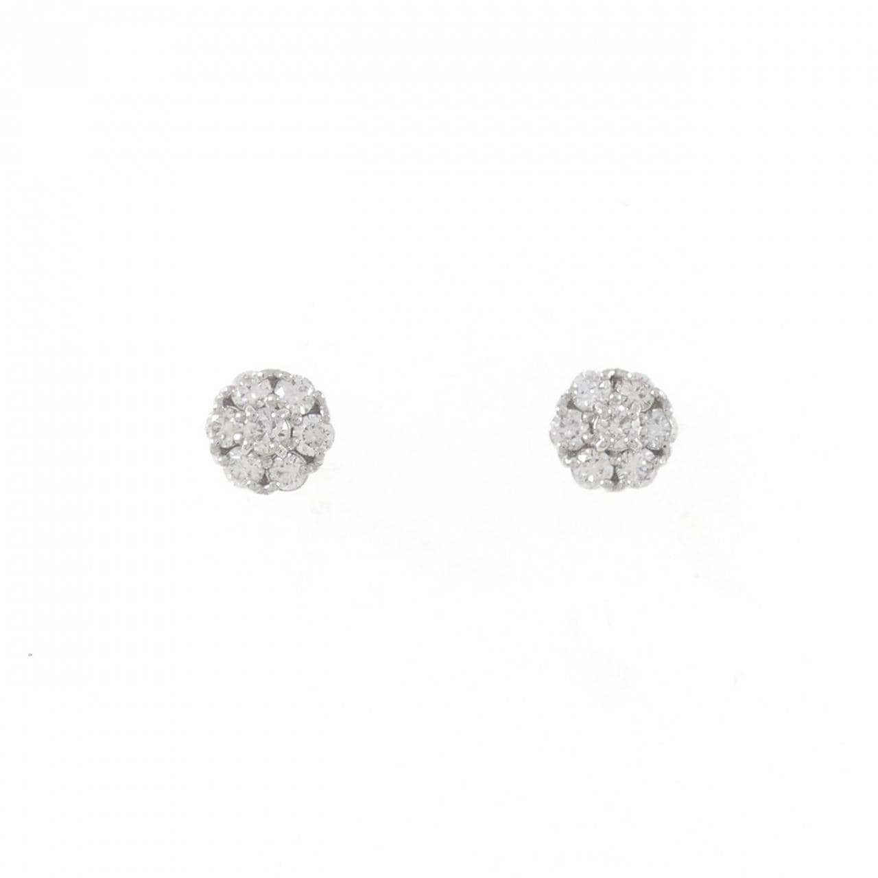 【新品】PT ダイヤモンド ピアス 0.30CT