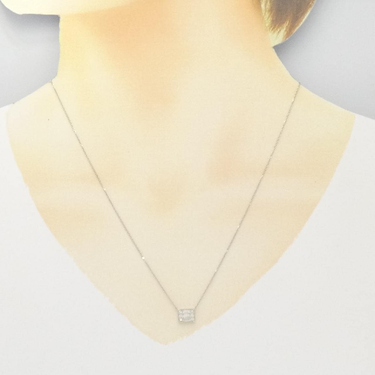 【新品】PT ダイヤモンド ネックレス 0.30CT