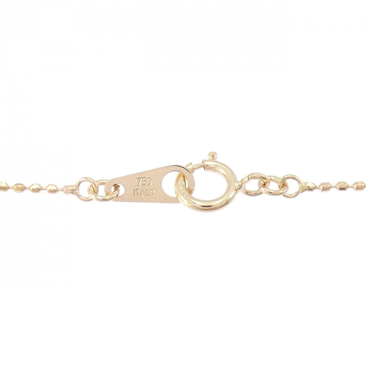 K18PG/750PG ダイヤモンド ネックレス 0.31CT