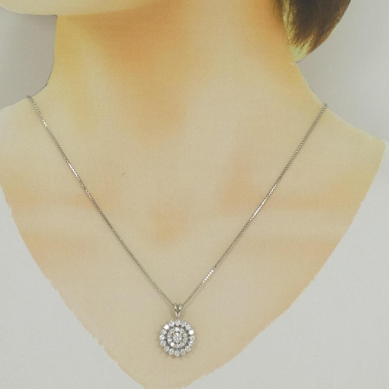PT900/PT850 ダイヤモンド ネックレス 1.01CT