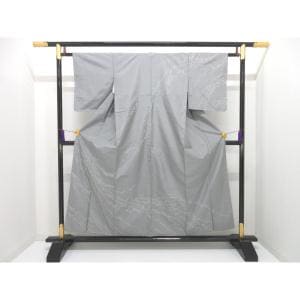 訪問着　紬織　刺繍入り　Ｓサイズ