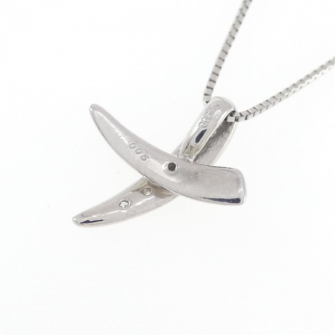 PT900/PT850 ダイヤモンド ネックレス 0.05CT