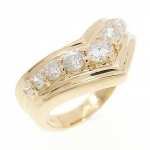 K18YG ダイヤモンド リング 0.76CT