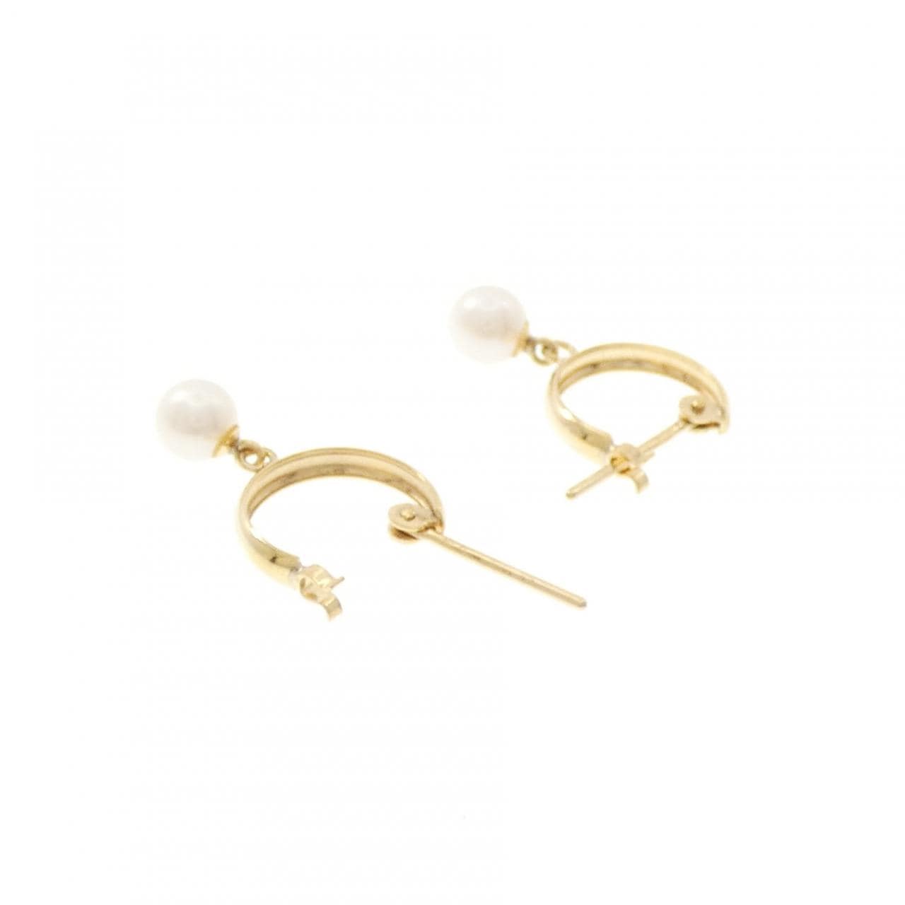 K18YG アコヤパール ピアス 4.3mm