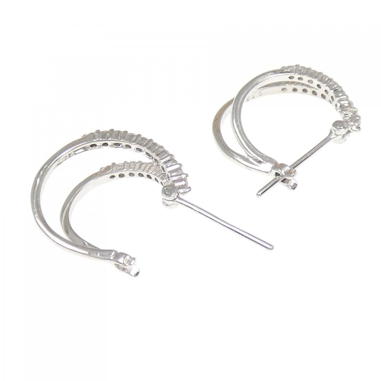 K18WG ダイヤモンド ピアス 0.26CT