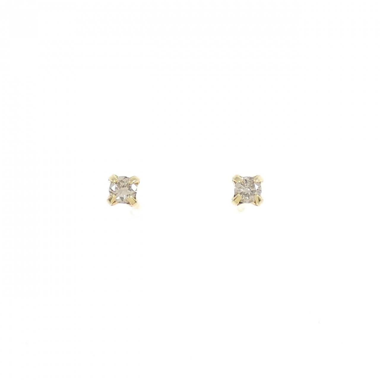 K18YG ダイヤモンド ピアス 0.06CT