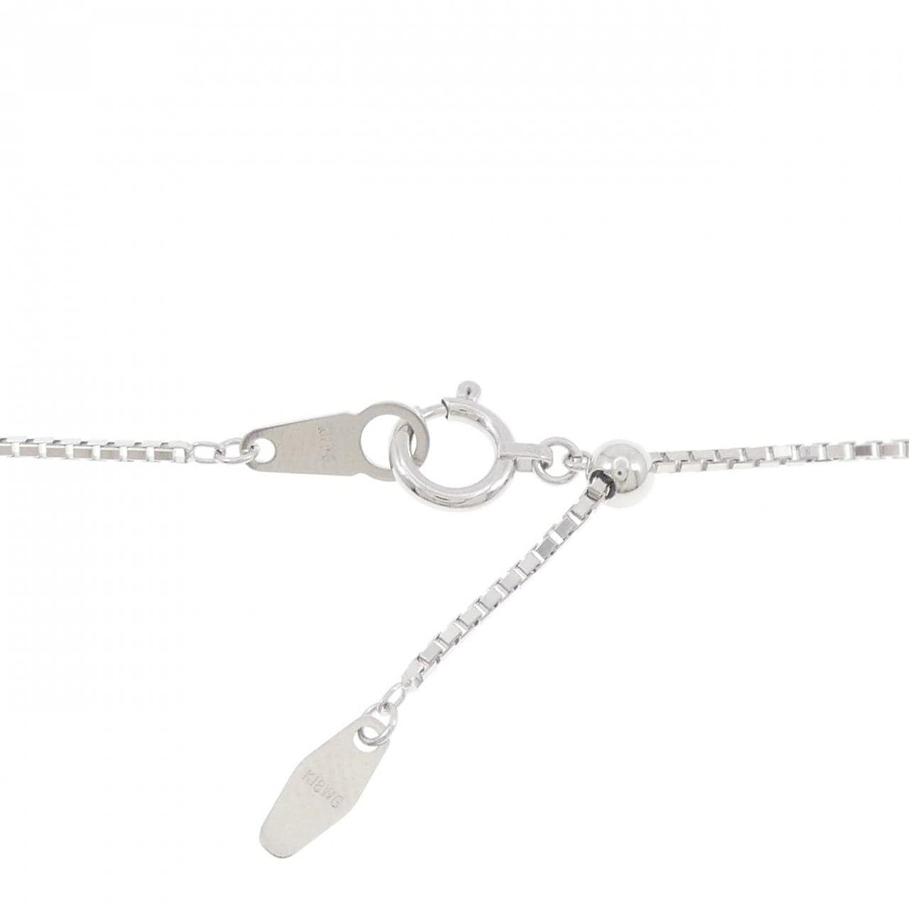 K18WG サンゴ ネックレス