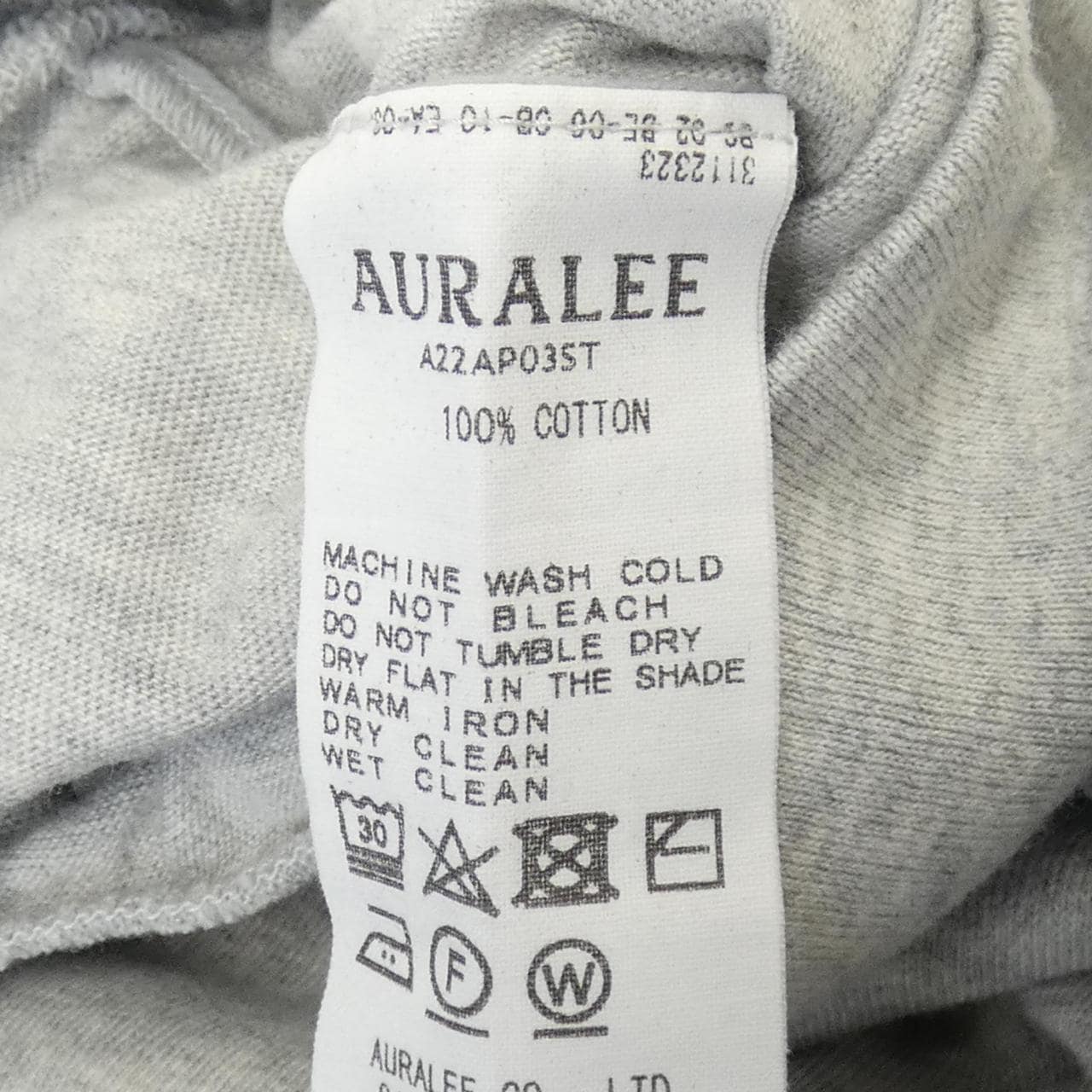 オーラリー AURALEE A22AP03ST トップス