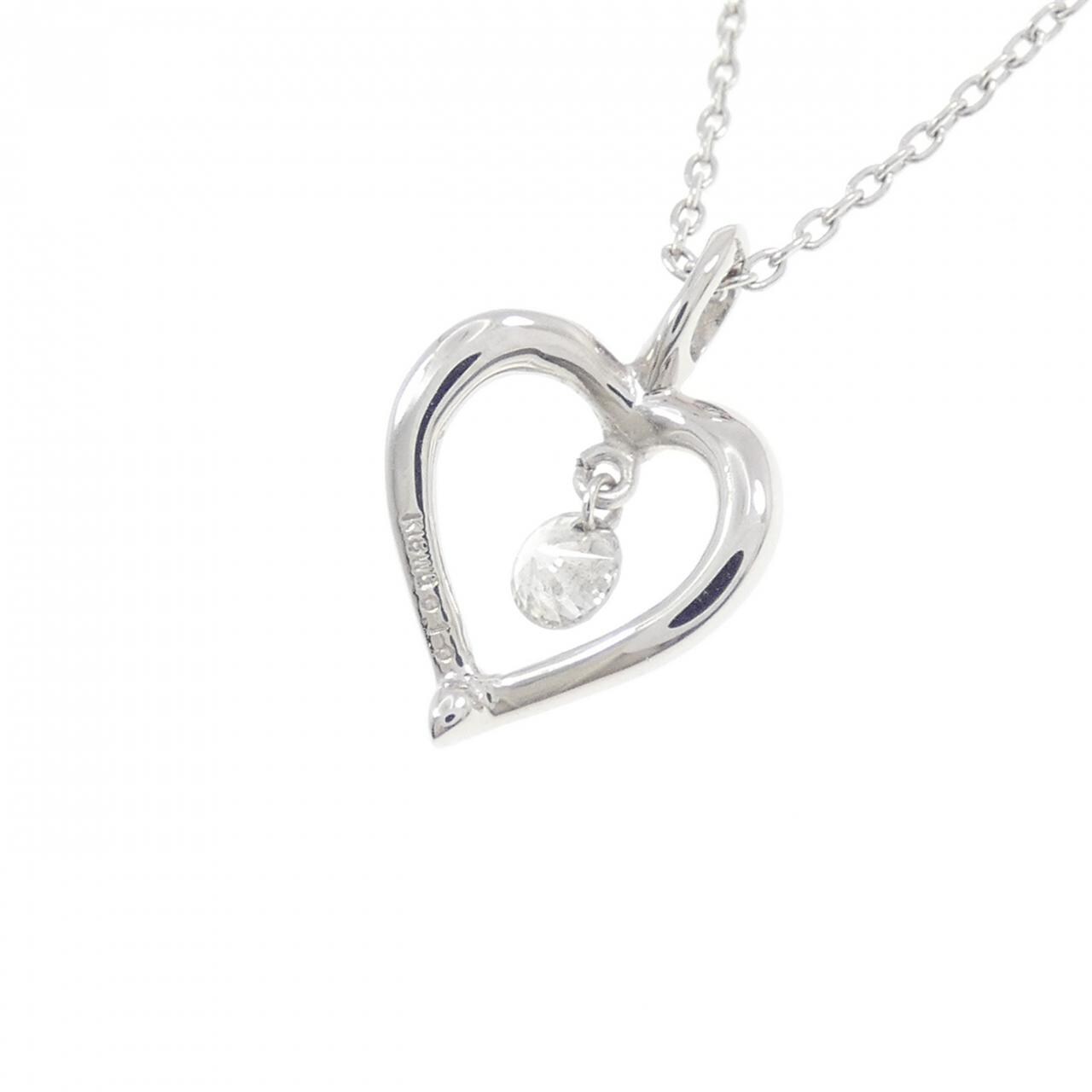 K18WG ダイヤモンド ネックレス 0.10CT