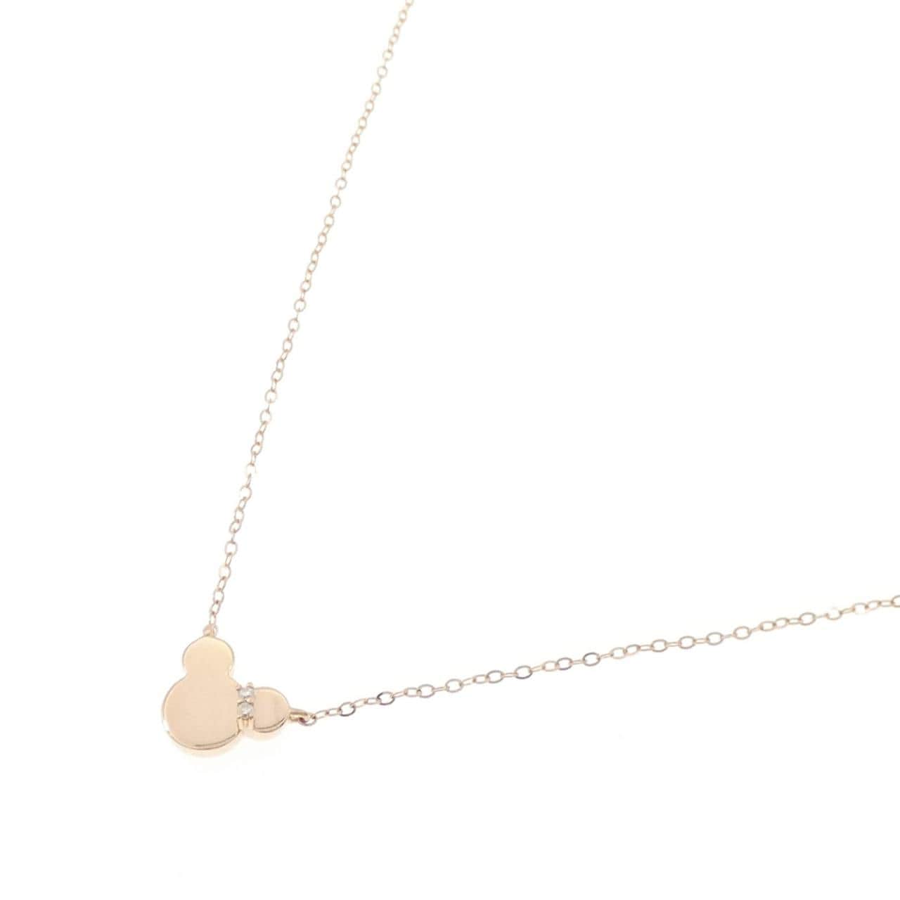 750PG ダイヤモンド ネックレス 0.011CT
