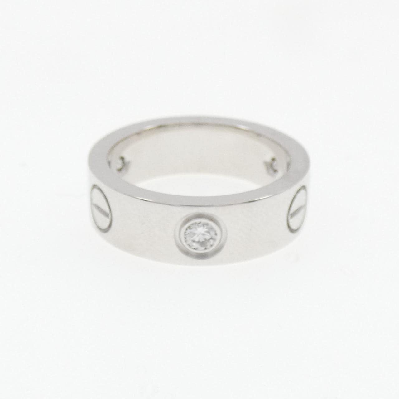 カルティエ ラブ ハーフダイヤ リング