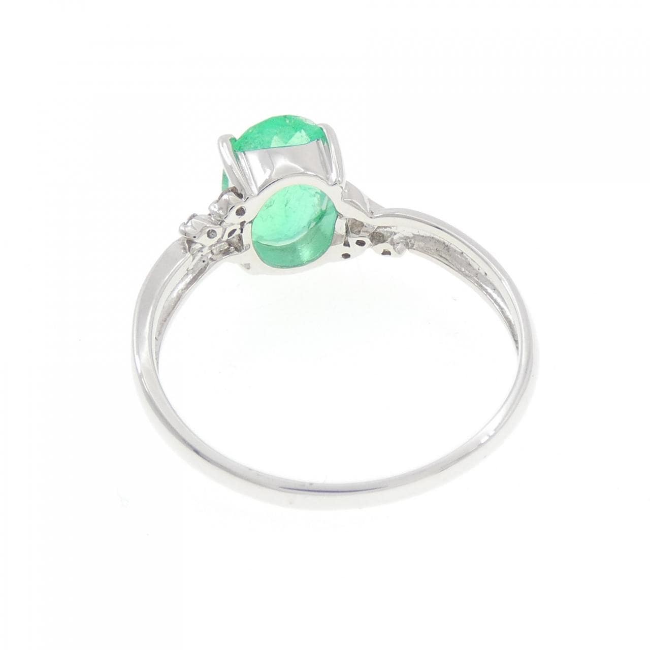 K18WG エメラルド リング 1.51CT