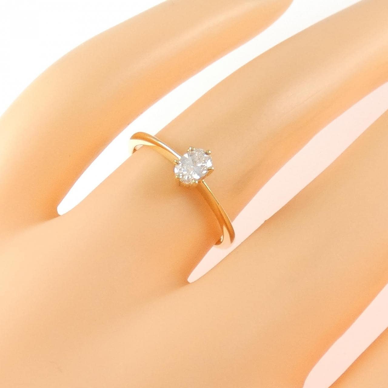 K18YG ダイヤモンド リング 0.21CT