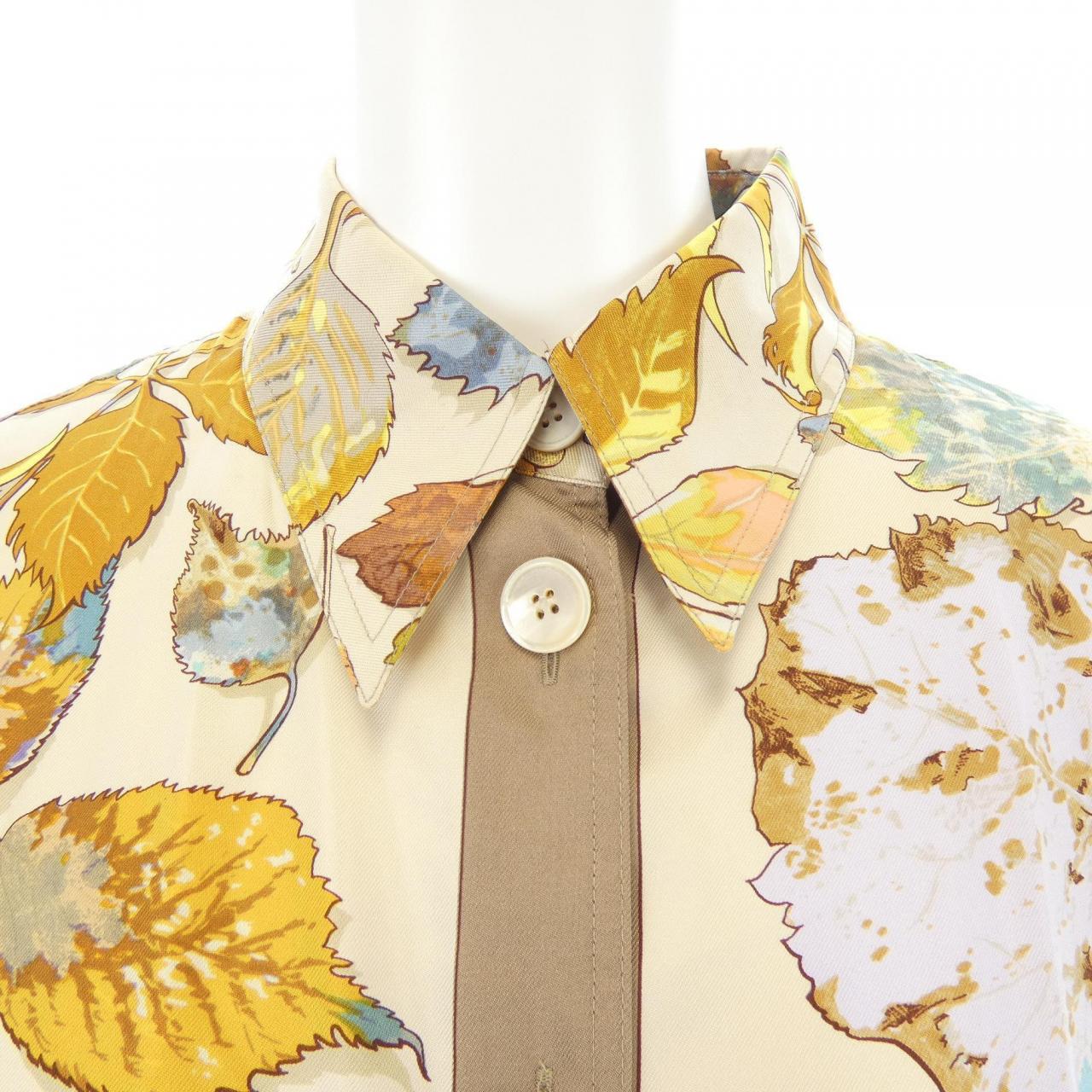 【ヴィンテージ】エルメス HERMES TOURBILLON ツイルレーヌ. シャツ