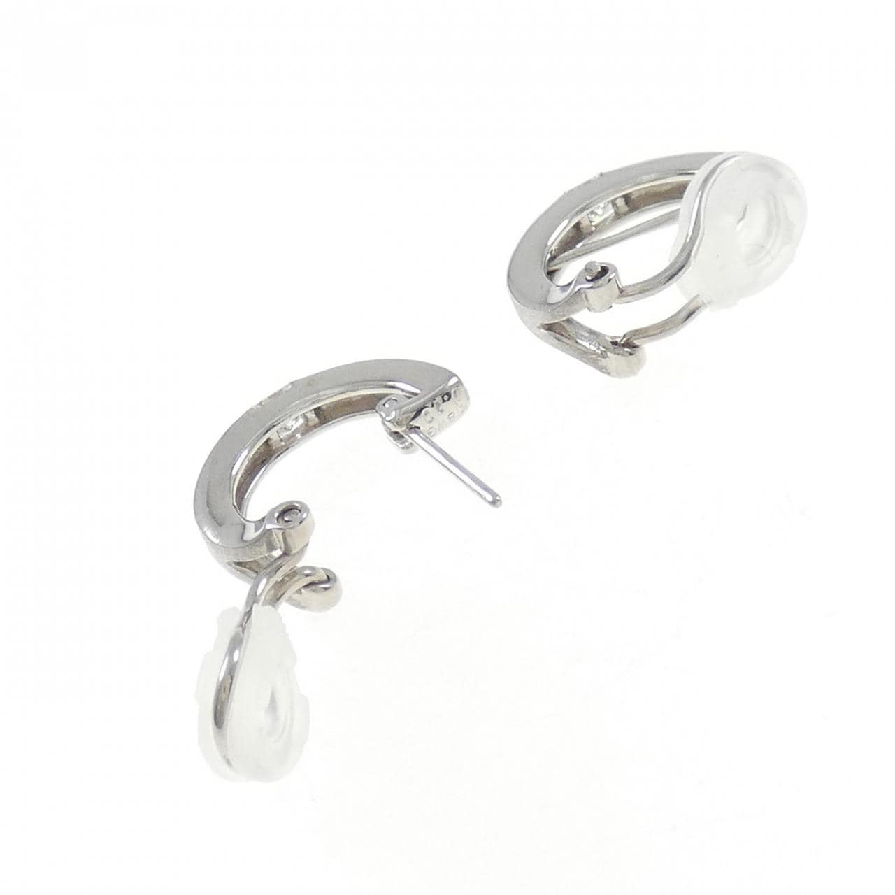 K18WG Diamond earrings/earrings 0.20CT
