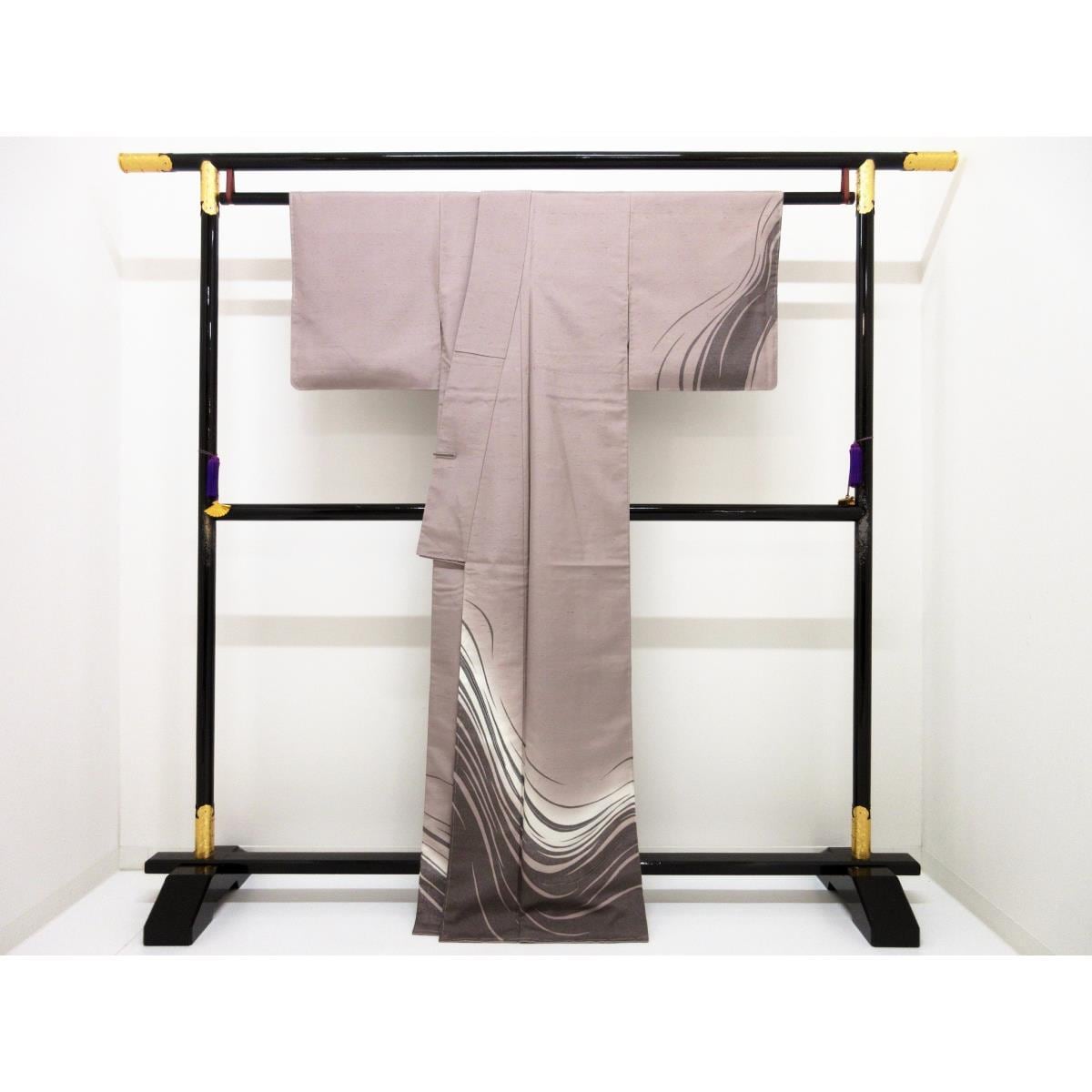 訪問着　牛首紬　身幅Ｌ寸