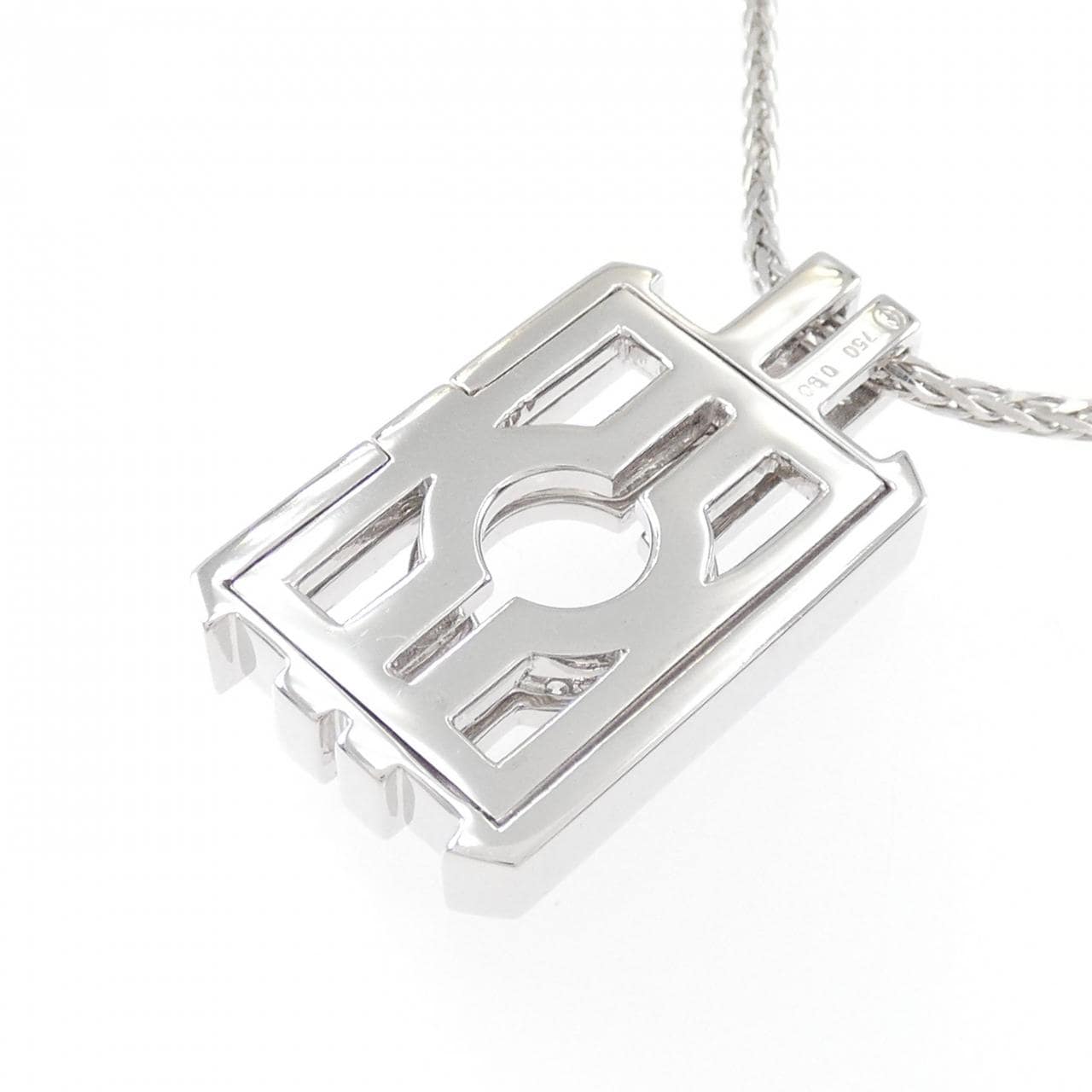 750WG/K18WG ダイヤモンド ネックレス 0.90CT