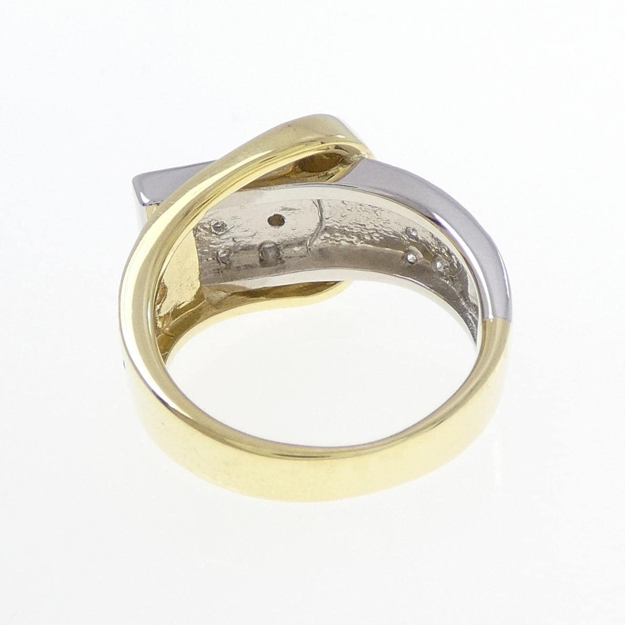 K18YG/PT900 ダイヤモンド リング 0.50CT