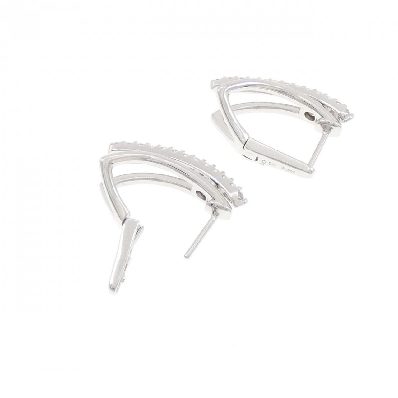 【新品】PT900 ダイヤモンド ピアス 0.30CT