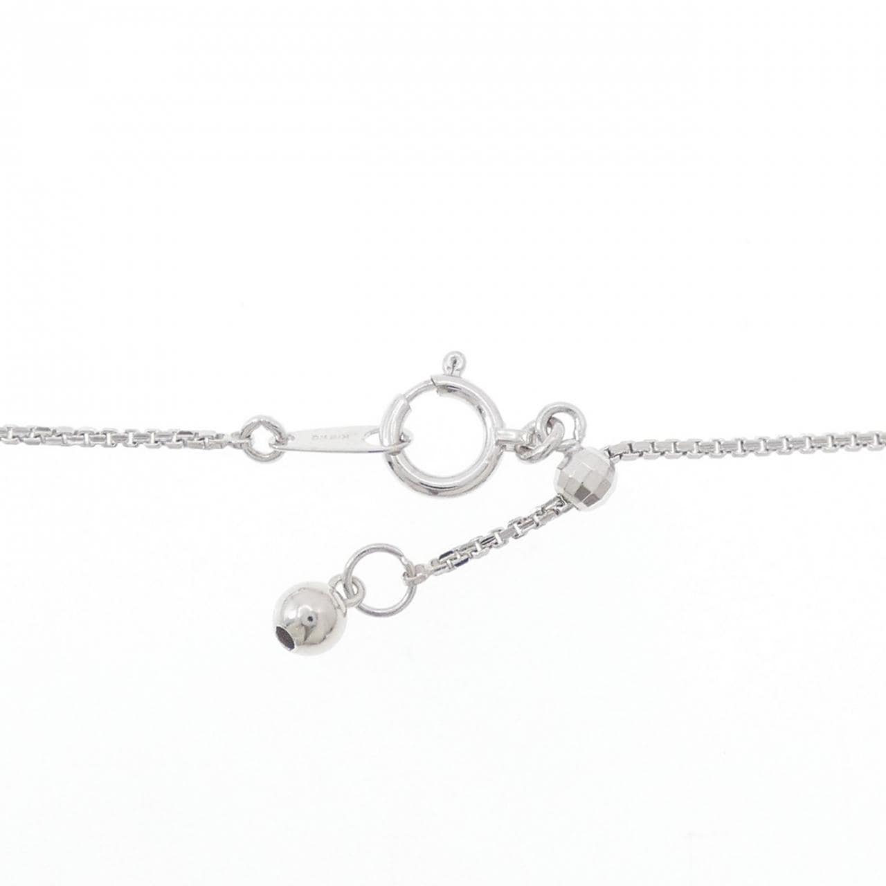K18WG ダイヤモンド ネックレス 0.154CT
