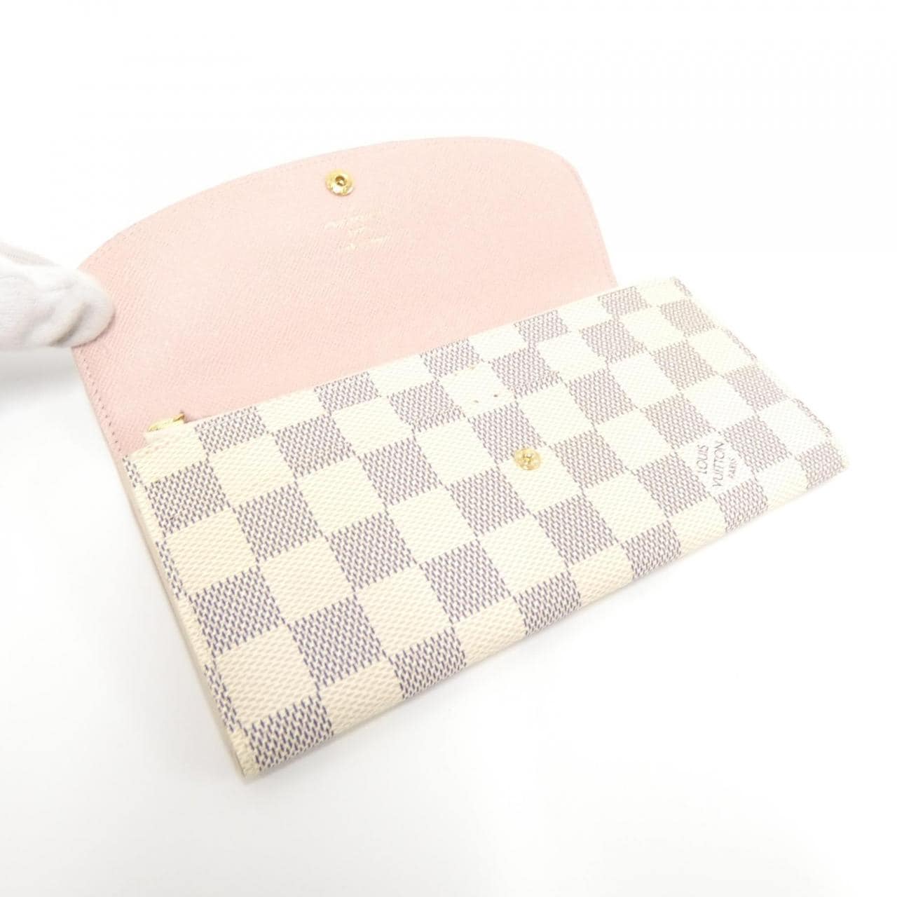 LOUIS VUITTON Damier Azur Portefeuille Emily N41625 钱包
