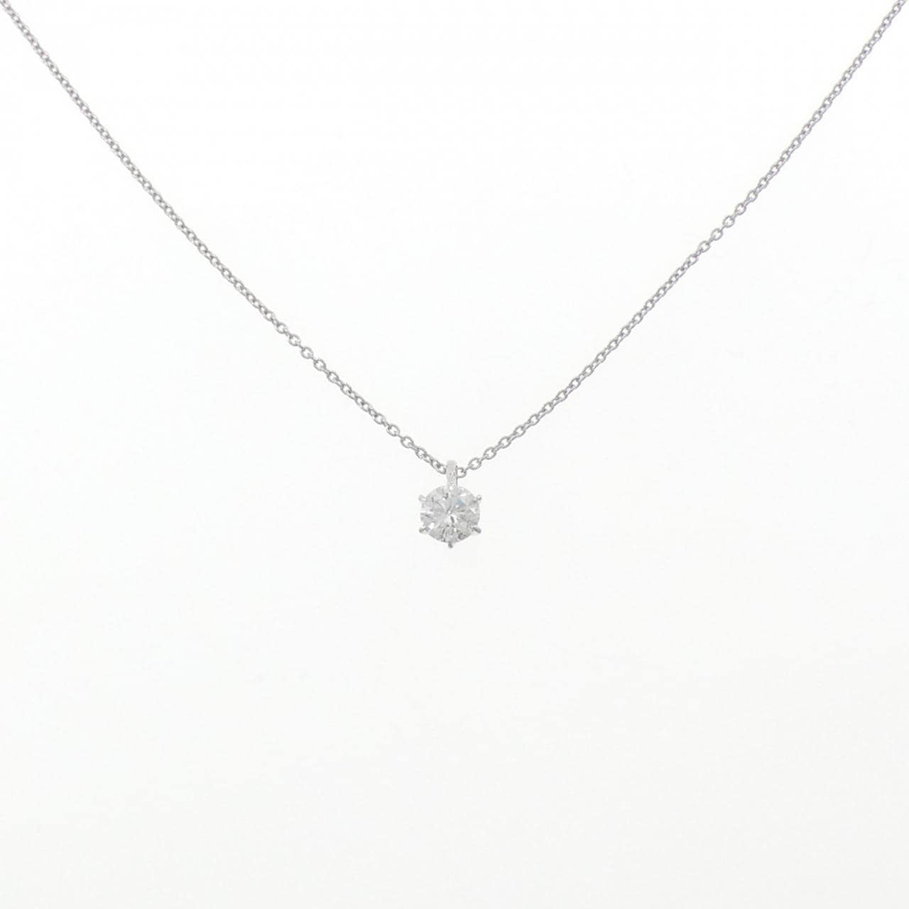 PT900/PT850 ソリティア ダイヤモンド ネックレス 0.313CT D I1 EXT