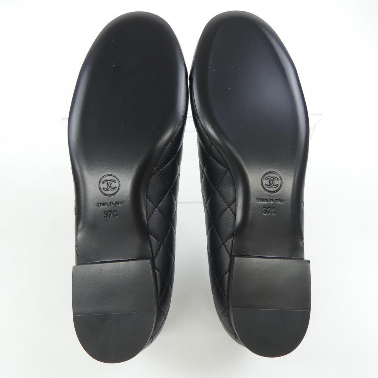 シャネル CHANEL バレリーナ ターンロック G45879B17834 フラットシューズ