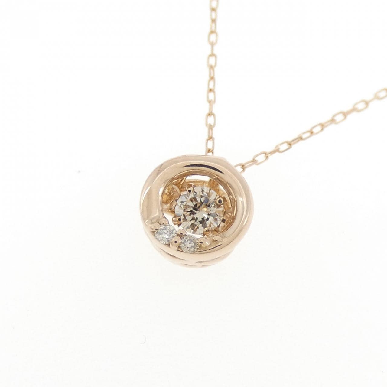 K18PG ダイヤモンド ネックレス 0.05CT