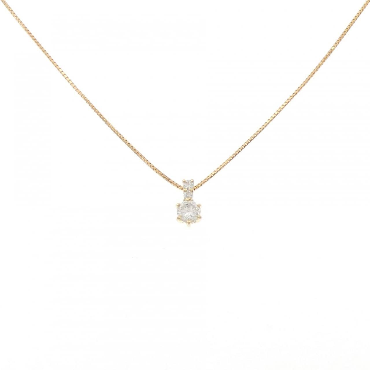 K18YG ダイヤモンド ネックレス 0.24CT