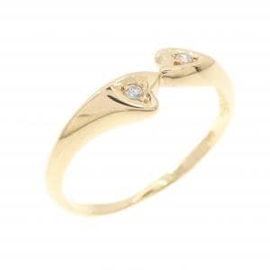 K18YG ダイヤモンド リング 0.02CT