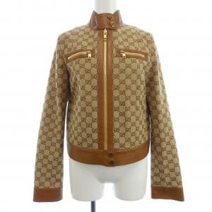 グッチ GUCCI レザー トリム GGキャンバス 681034 Z8AV6 ジャケット