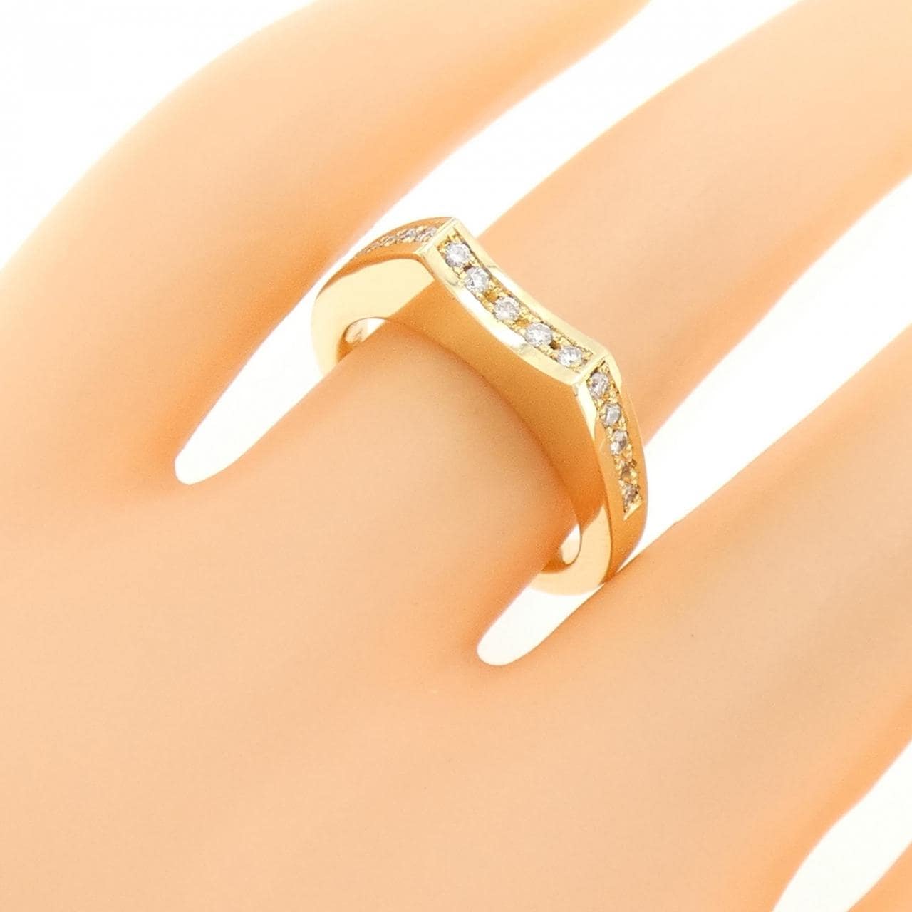 K18YG ダイヤモンド リング 0.15CT