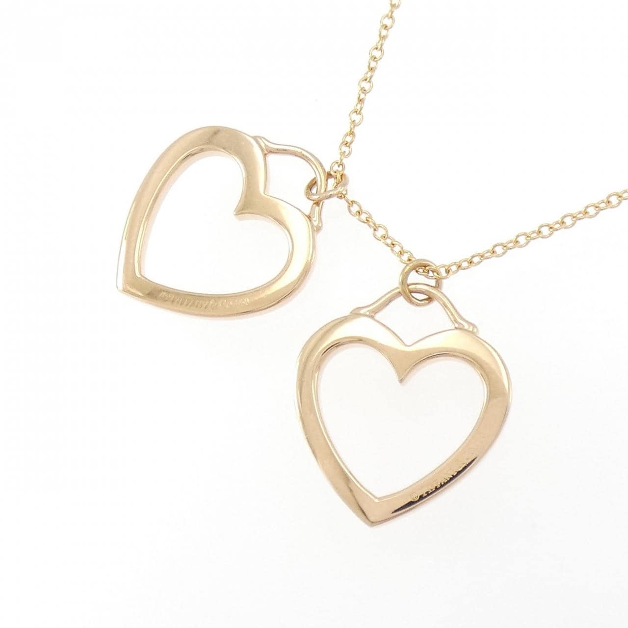ティファニー センチメンタルダブルハート ネックレス