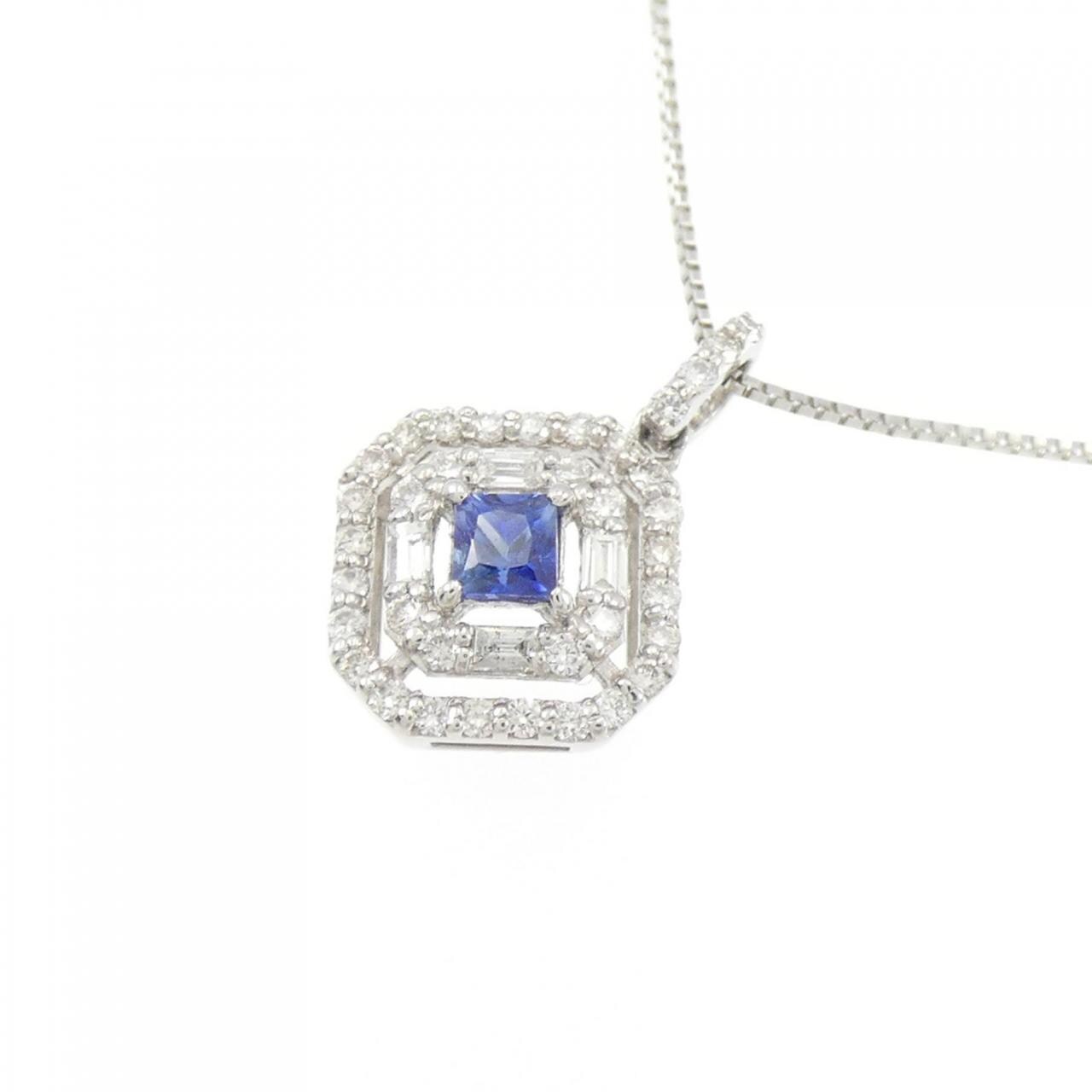[新品] PT 藍寶石項鍊 0.14CT